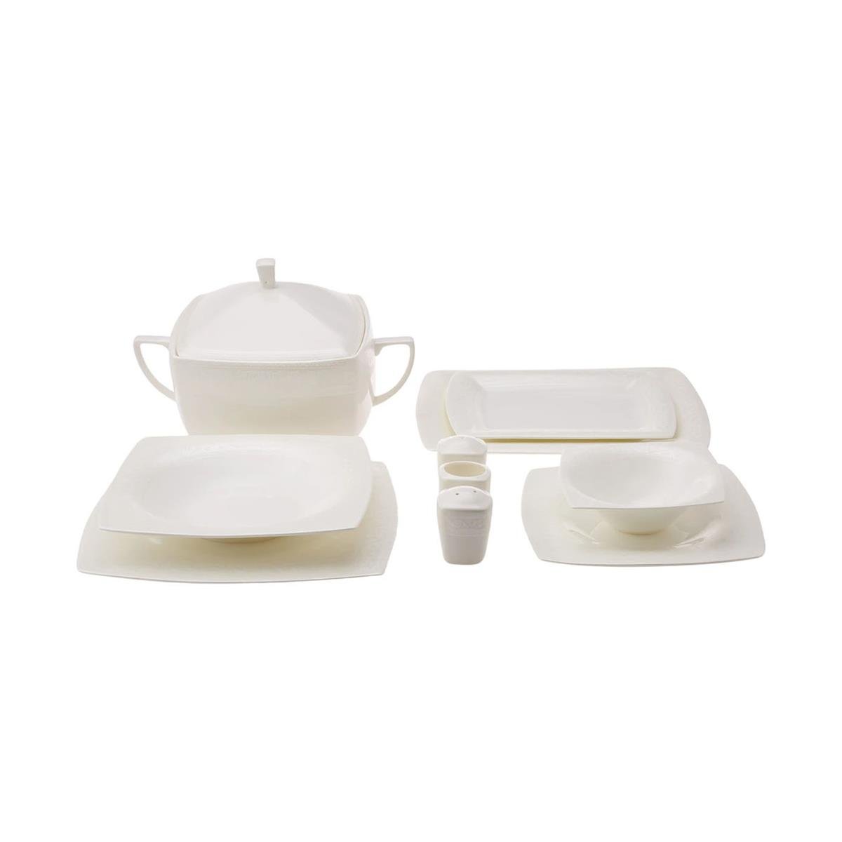 Karaca Fine Pearl Roma 62 Parça 12 Kişilik İnci Yemek TakımıKaraca12 Kişilik Yemek Takımı