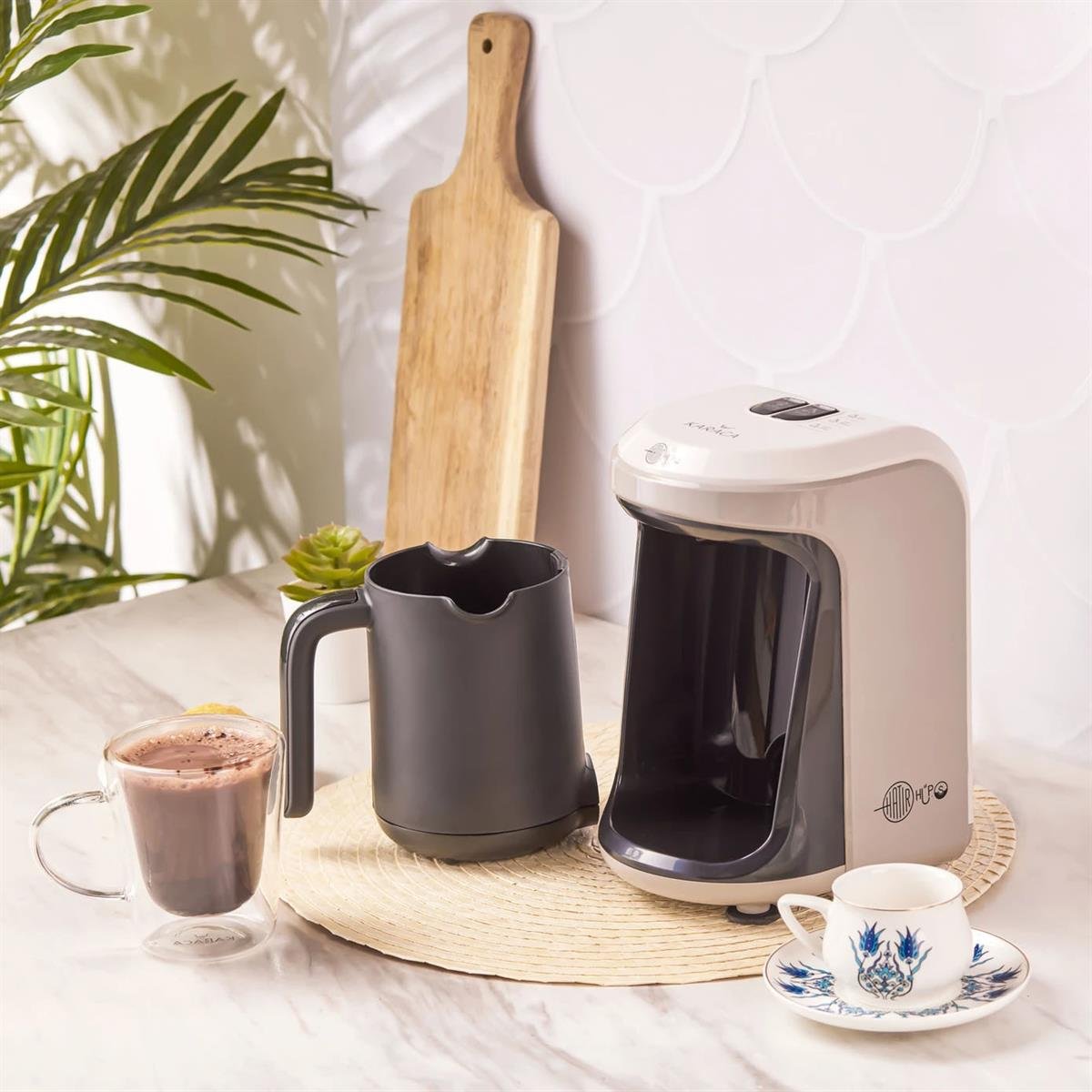 Karaca Hatır Hüps Sütlü Türk Kahve Makinesi BejKaracaKahve Makinesi