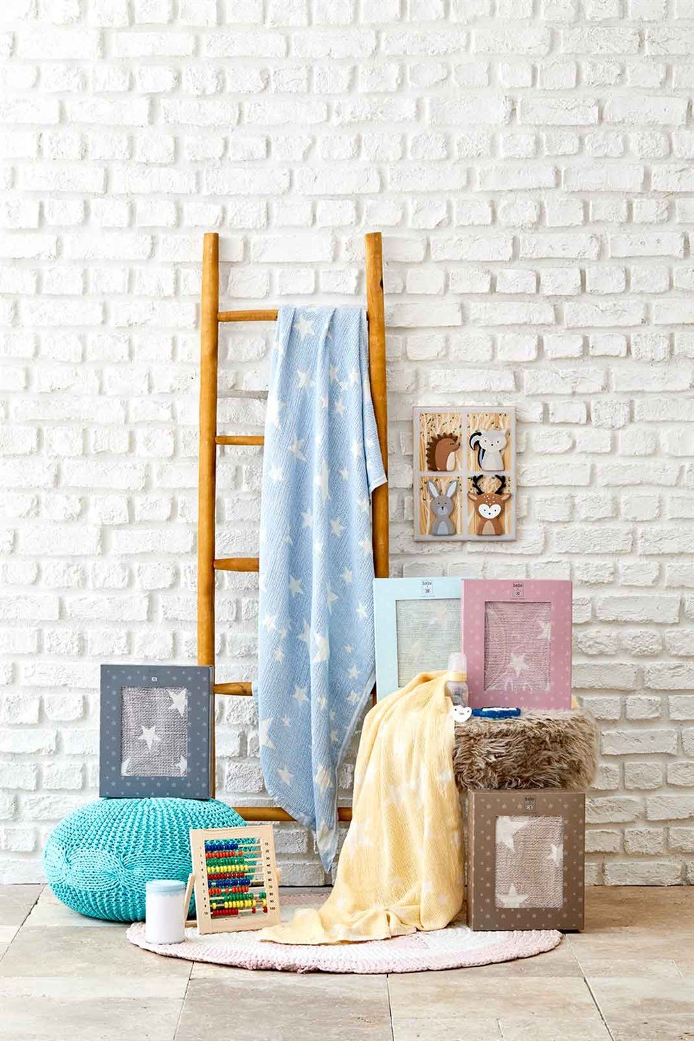 Karaca Home Baby Star Mavi Bebek Pikesi