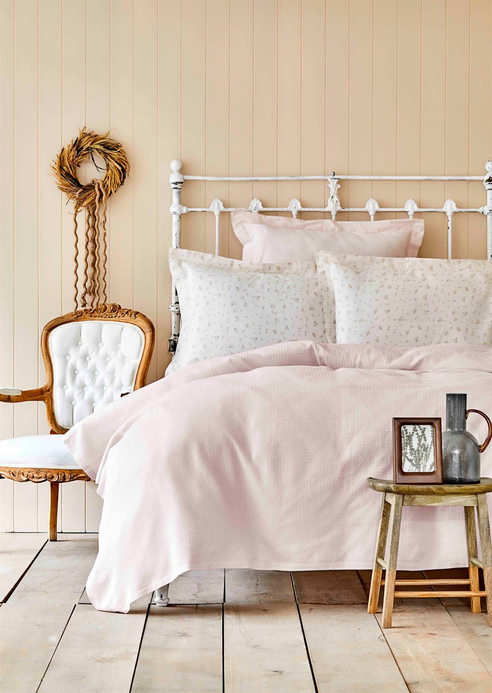 Karaca Home Fois Pudra Rnf Çift Kişilik Jakar Pike Takımı