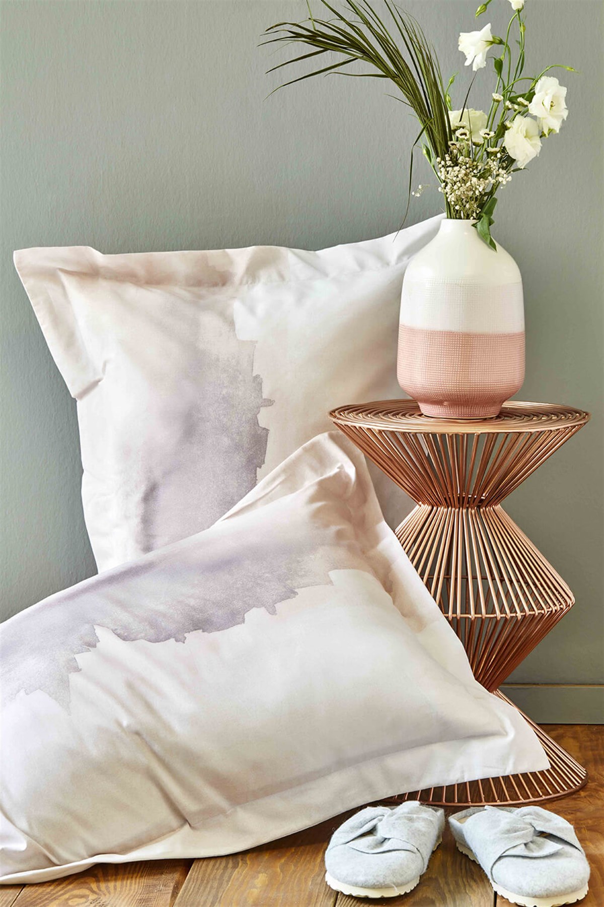 Karaca Home Lindara Blush Pano Ranforce Çift Kişilik Nevresim Takımı