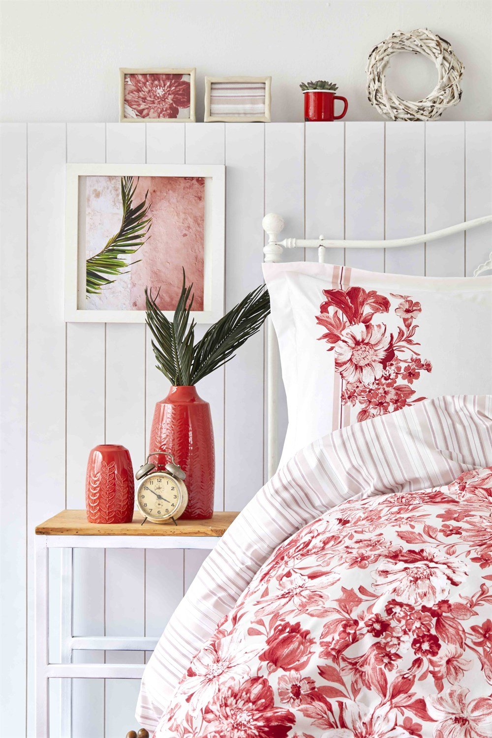 Karaca Home Melanie Nar Çiçeği Ranforce Tek Kişilik Pike Takımı