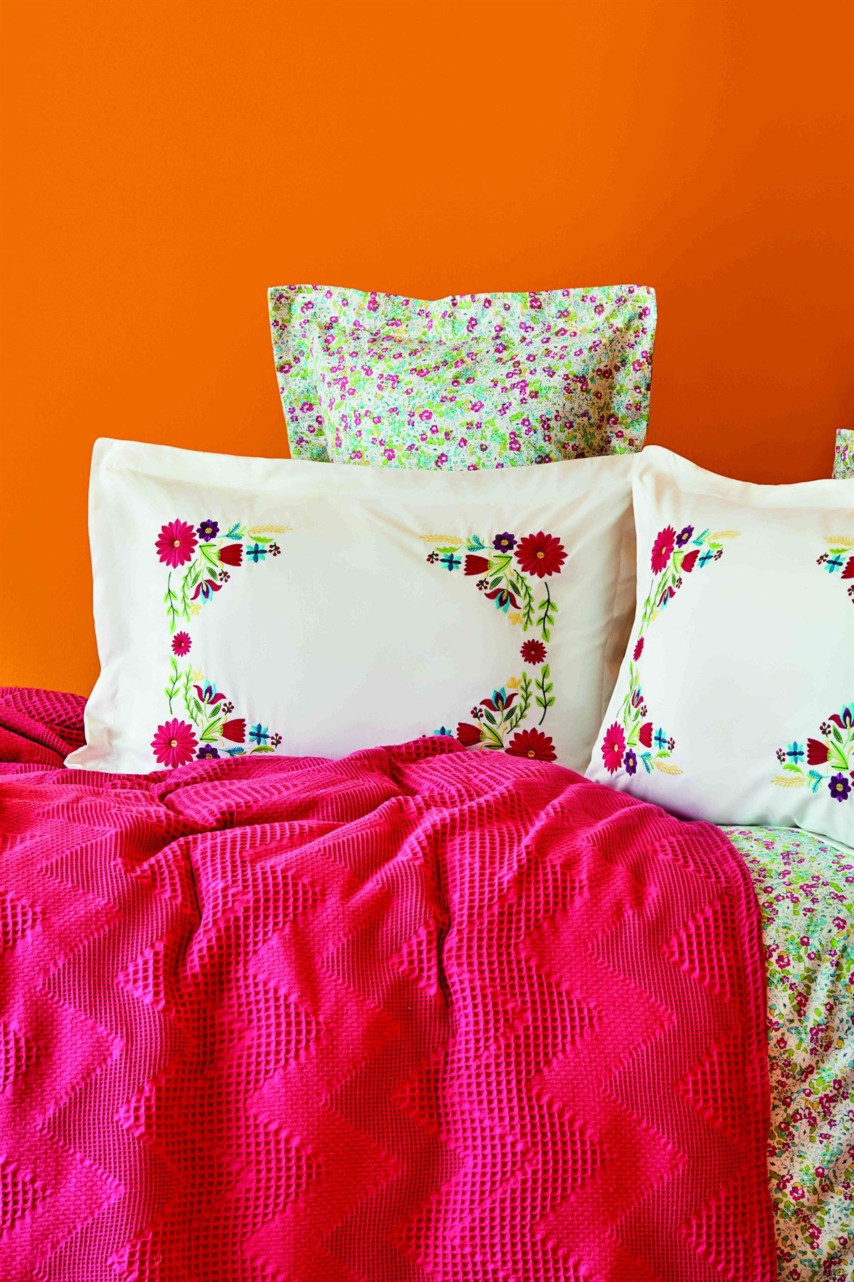 Karaca Home Pia Fuşya Çift Kişilik 6 Parça Nish Set