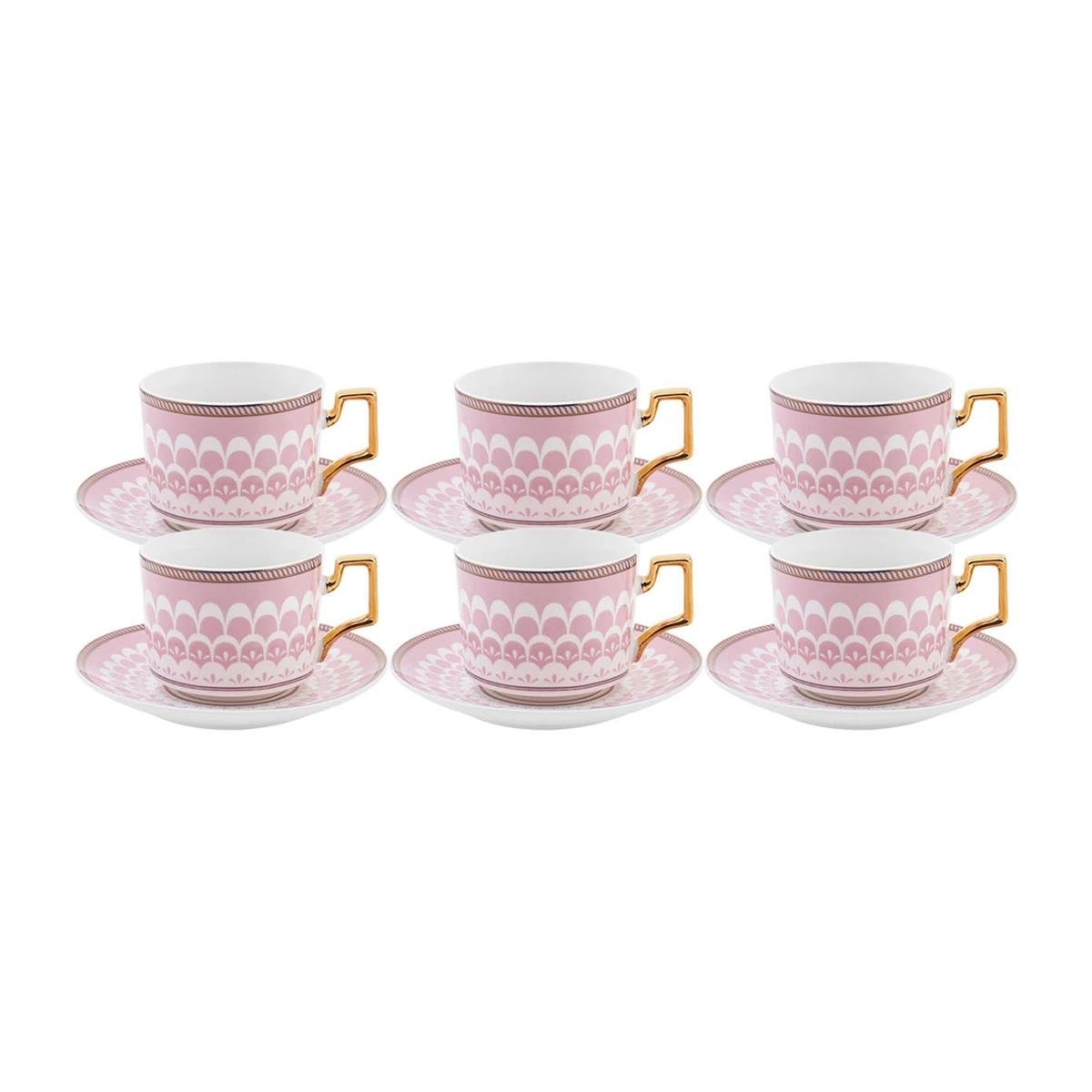 Karaca Jolly Pink Hypnosis 6 Kişilik Kahve Fincan Takımı 100 mlKaracaFincan Takımları