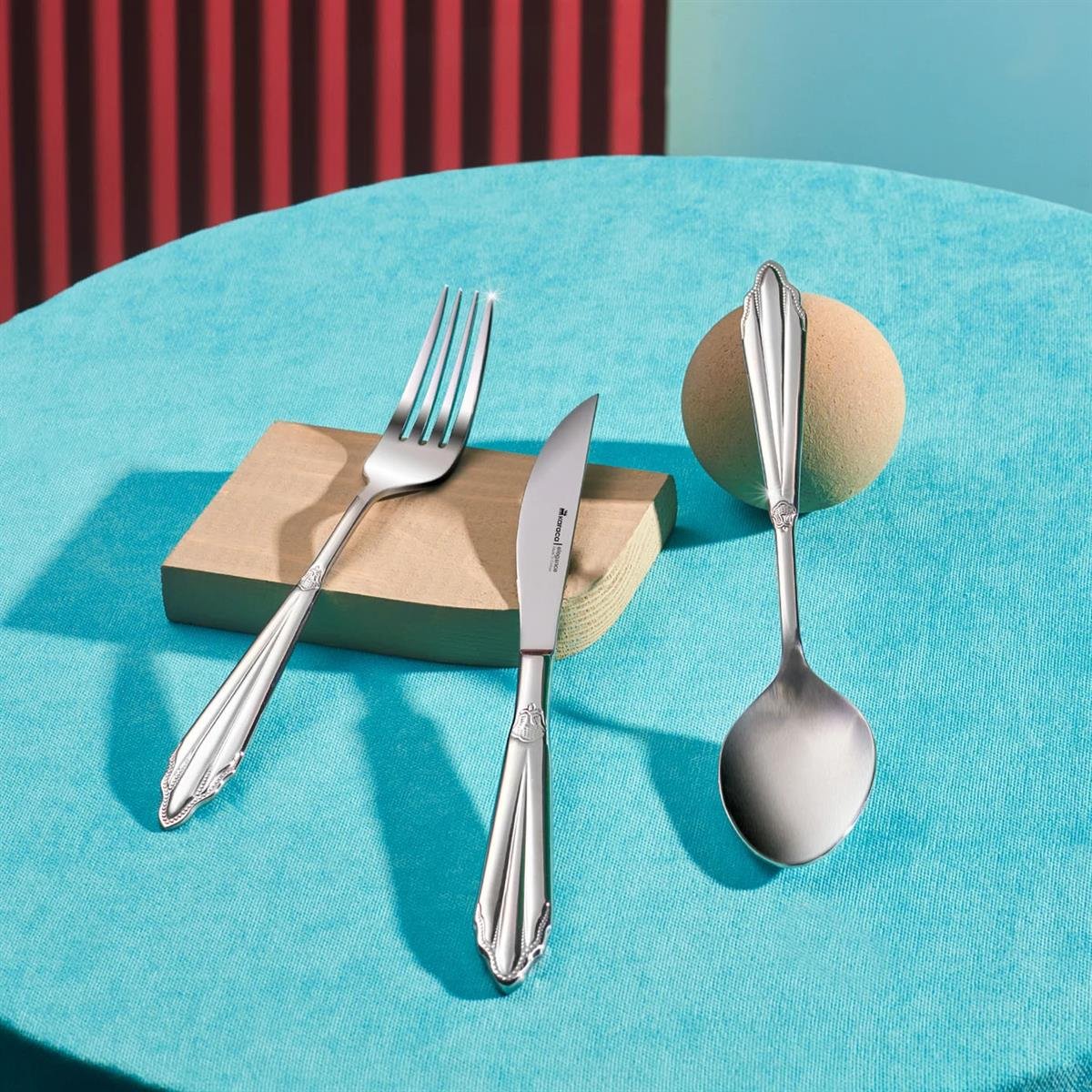 Karaca Mantilla 316+ Çelik 84 Parça 12 Kişilik Elegance Çatal Kaşık Bıçak Takımı KutuluKaracaÇatal Kaşık Bıçak Takımları