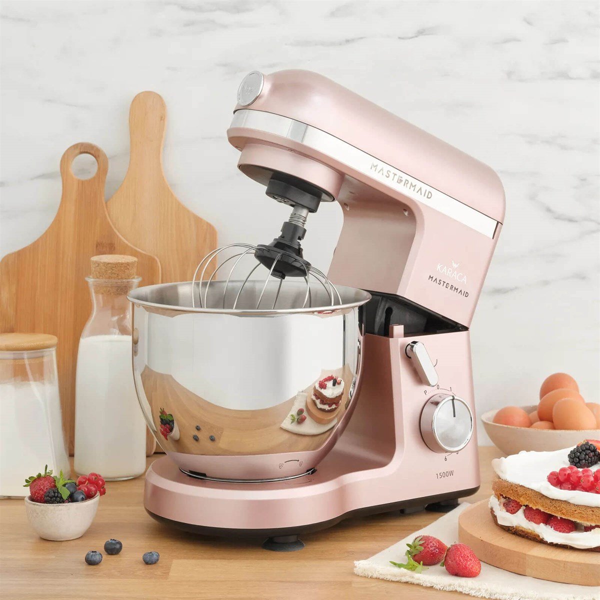 Karaca Mastermaid Chef Stand Mikser Rosegold 1500W 5 LtKaracaBlender ve Mikserler