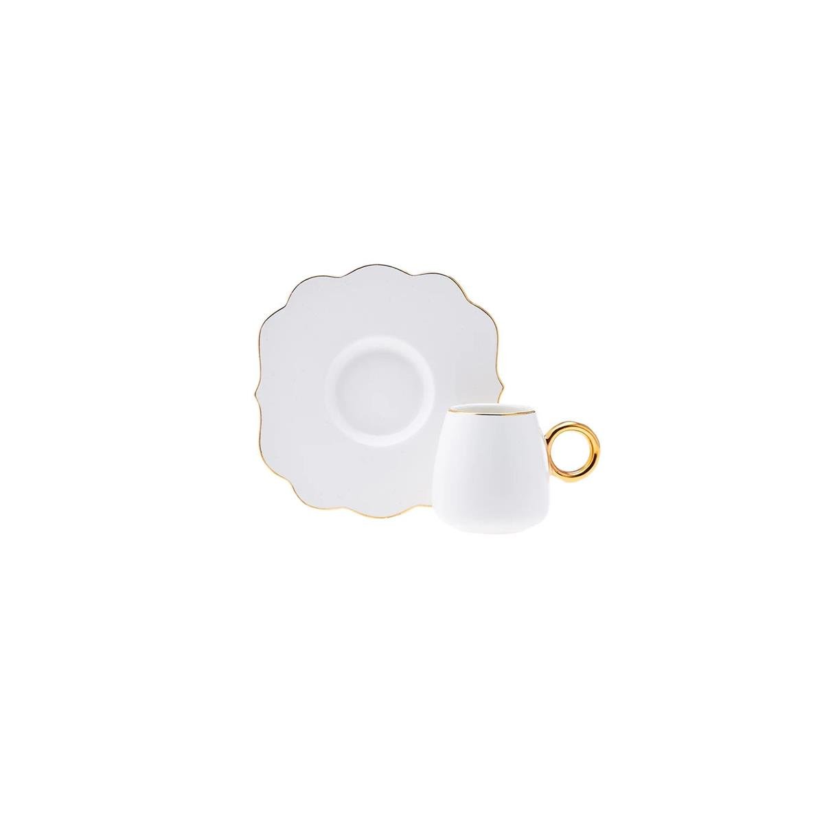 Karaca Oya 6 Kişilik Kahve Fincanı Takımı 75 mlKaracaFincan Takımları