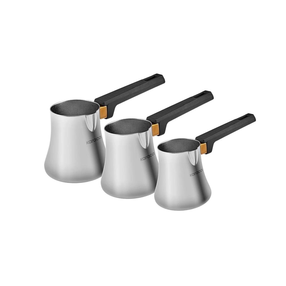 Karaca Piramit Black Cezve TakımıKaracaCezve