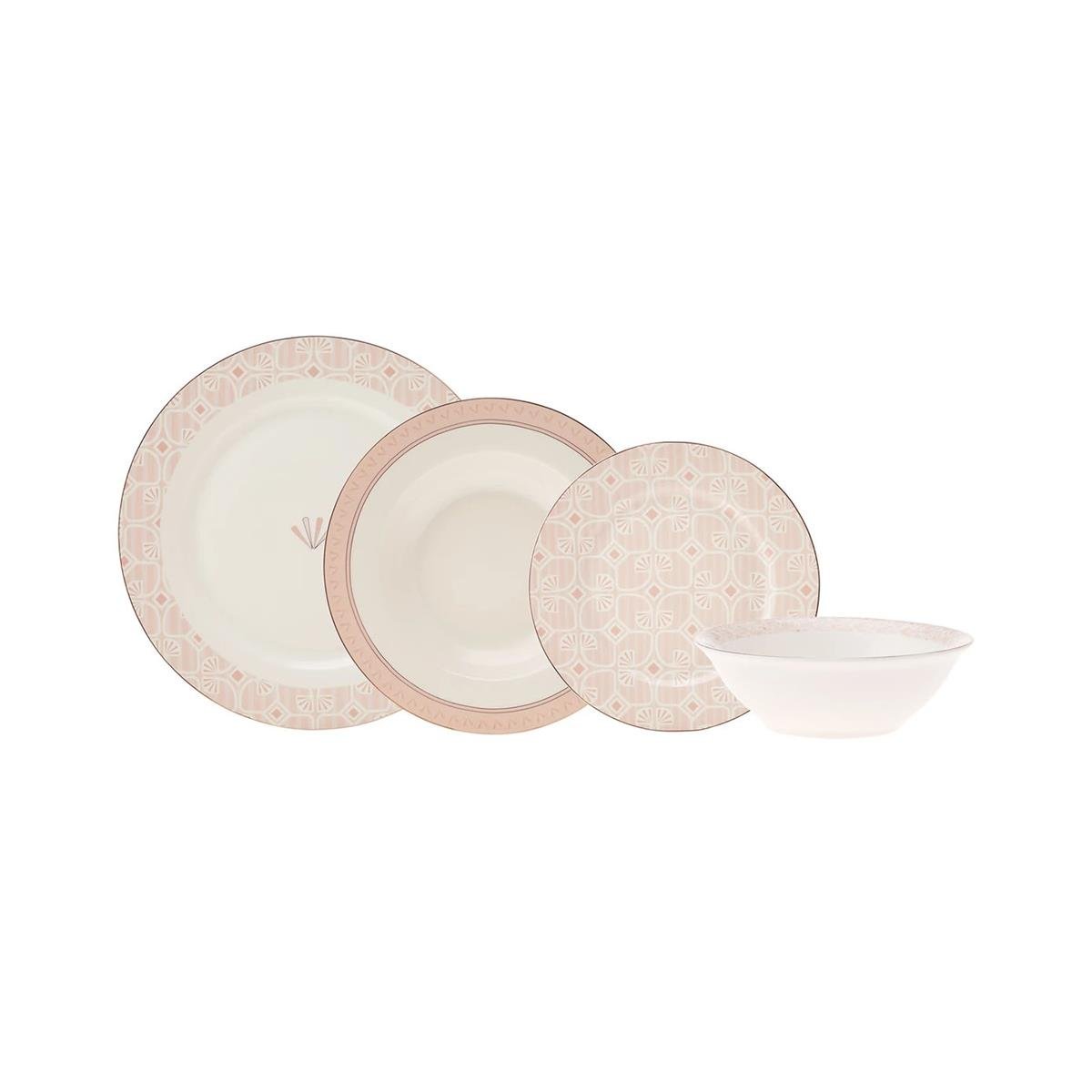 Karaca South Design 24 Parça 6 Kişilik Yemek TakımıKaraca12 Kişilik Yemek Takımı