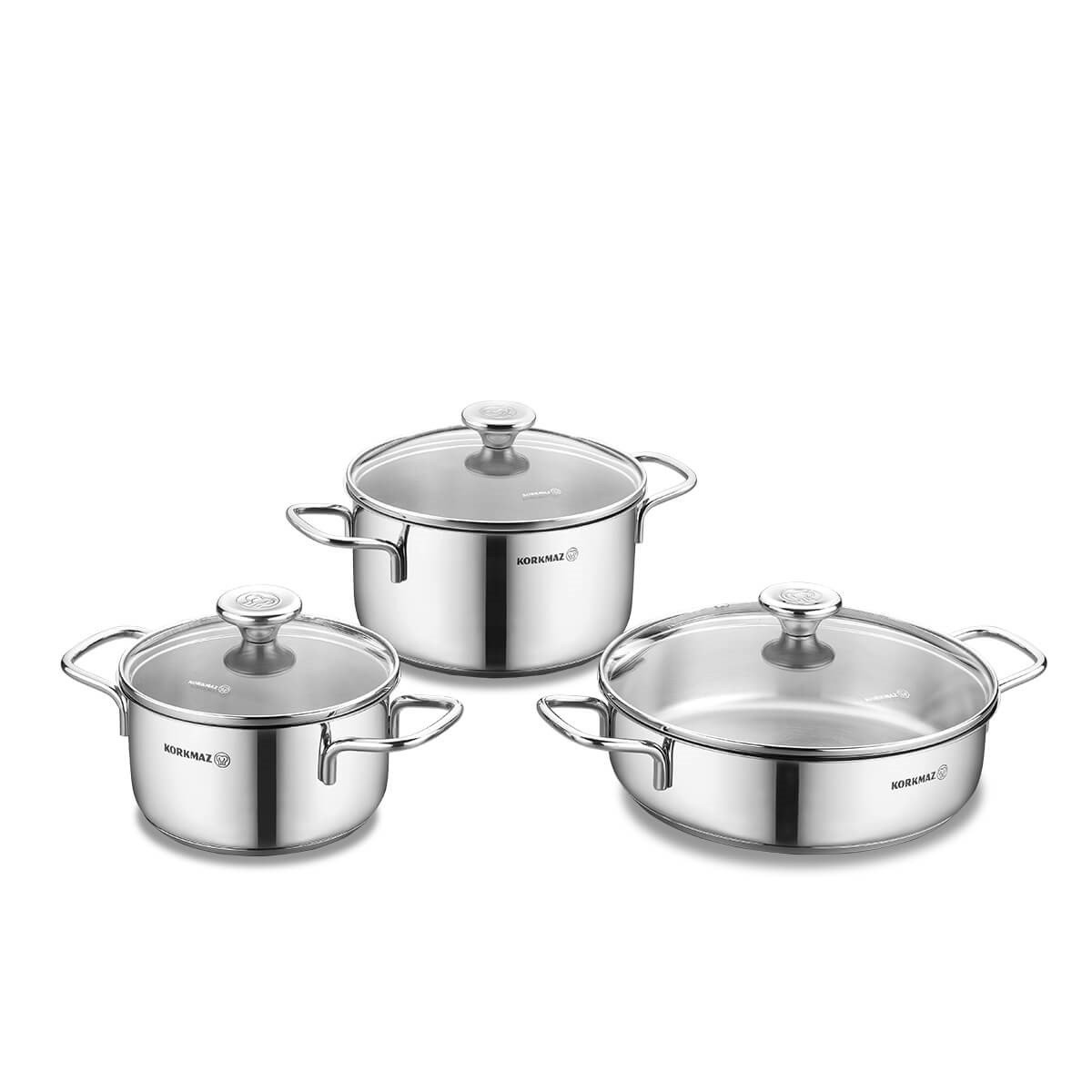 Korkmaz Alia 6 Parça Tencere Seti A1092KorkmazTencere & Tencere Seti