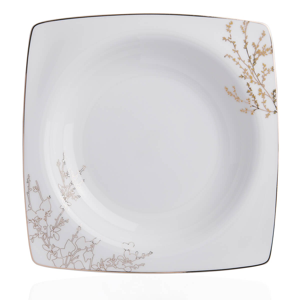 Korkmaz Bone Selection 60 Parça Kare Yemek Takımı A8428Korkmaz12 Kişilik Yemek Takımı