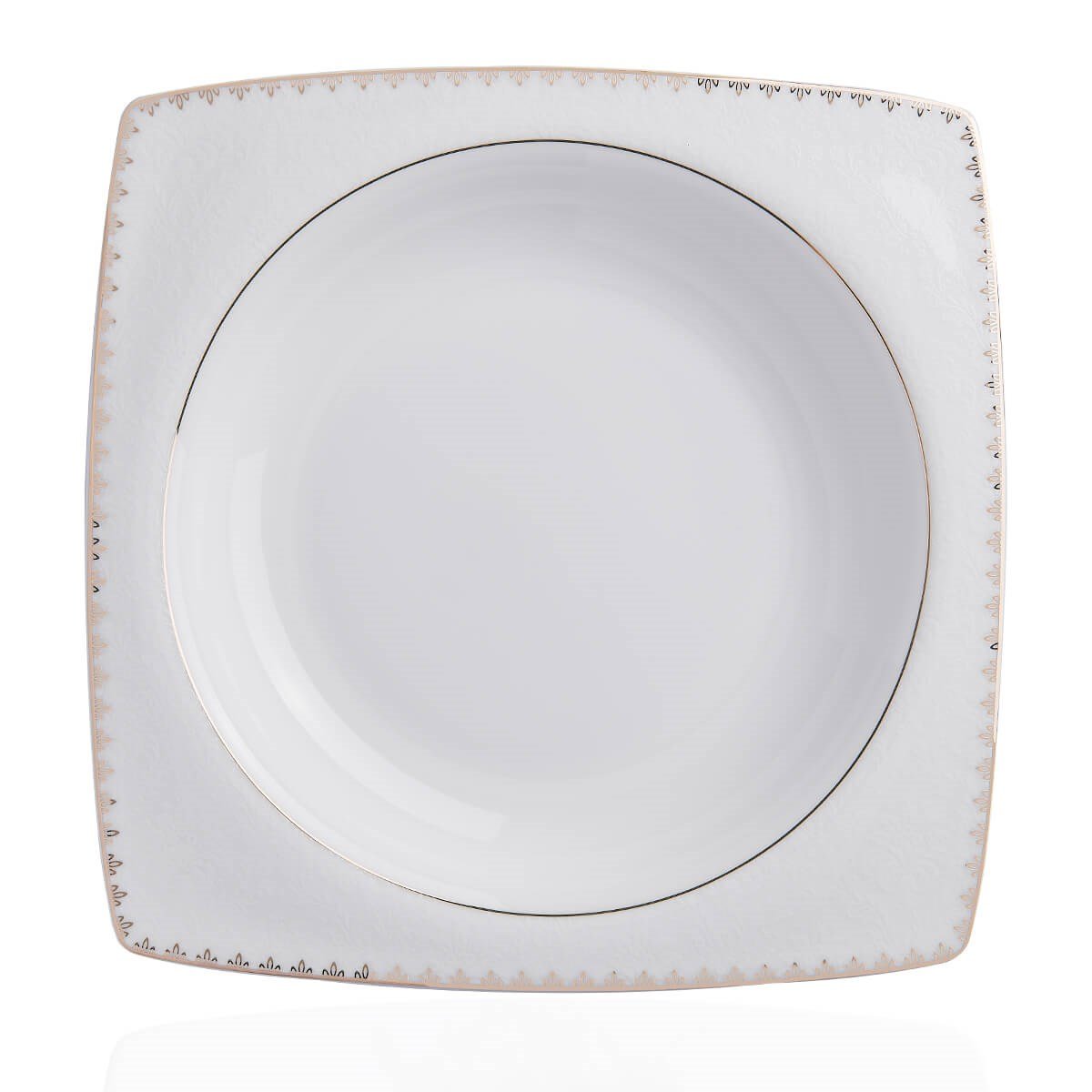 Korkmaz Bone Selection 60 Parça Kare Yemek Takımı A8431Korkmaz12 Kişilik Yemek Takımı