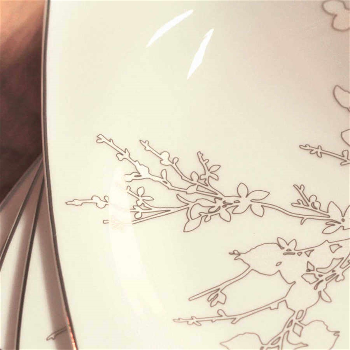 Korkmaz Bone Selection 60 Parça Kare Yemek Takımı A8428Korkmaz12 Kişilik Yemek Takımı