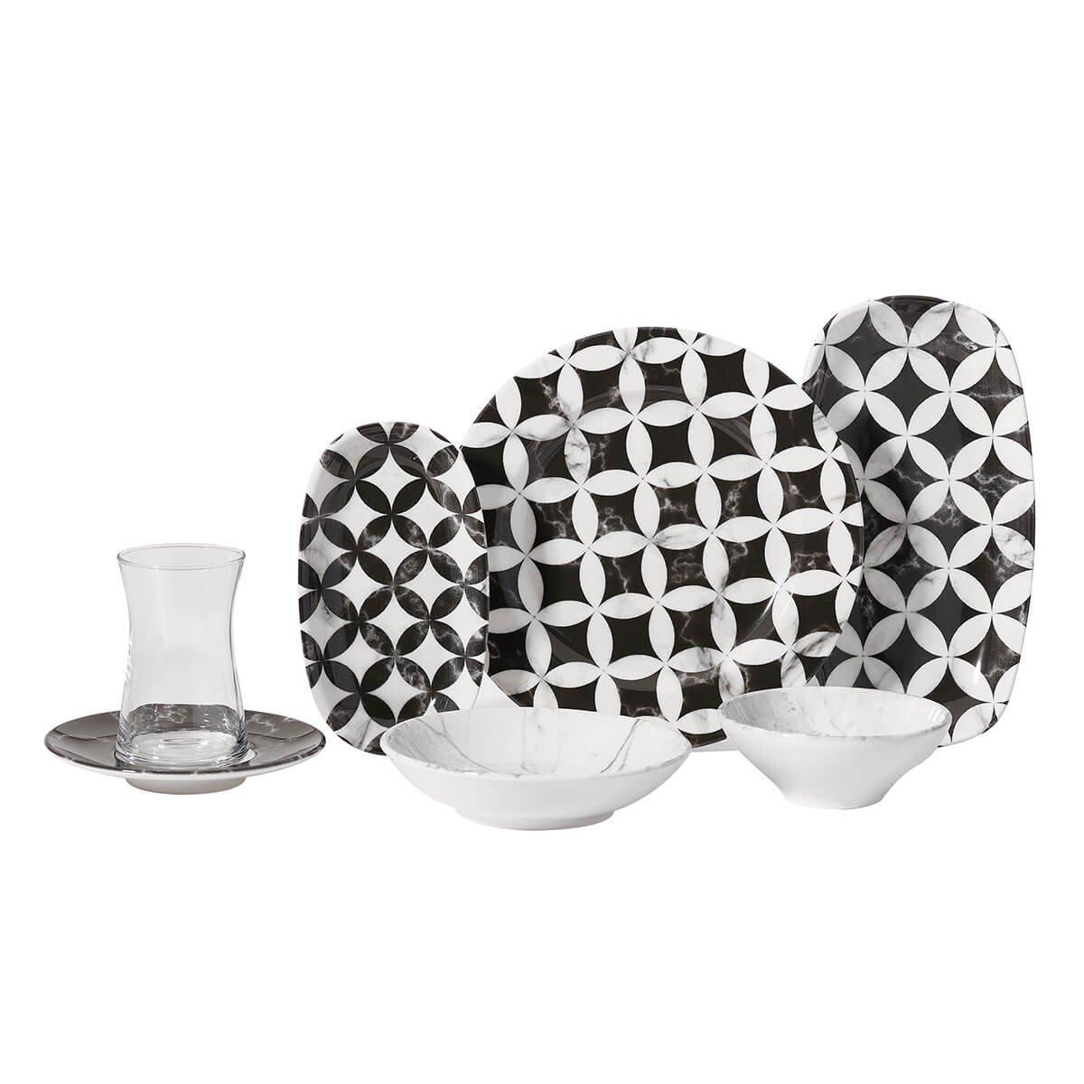 Korkmaz Doğa Collection 26 Parça Kahvaltı Takımı A8744Korkmaz6 Kişilik Kahvaltı Takımı