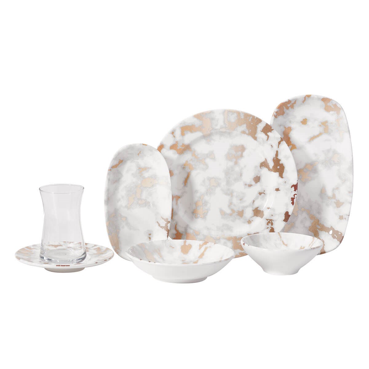 Korkmaz Doğa Collection 26 Parça Kahvaltı Takımı A8745Korkmaz6 Kişilik Kahvaltı Takımı