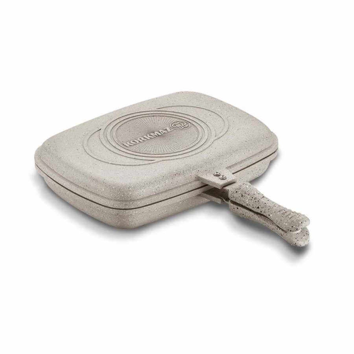 Korkmaz Duplo 34x25 cm Kapaklı Bej Tava A1469-1KorkmazTava & Tava Seti