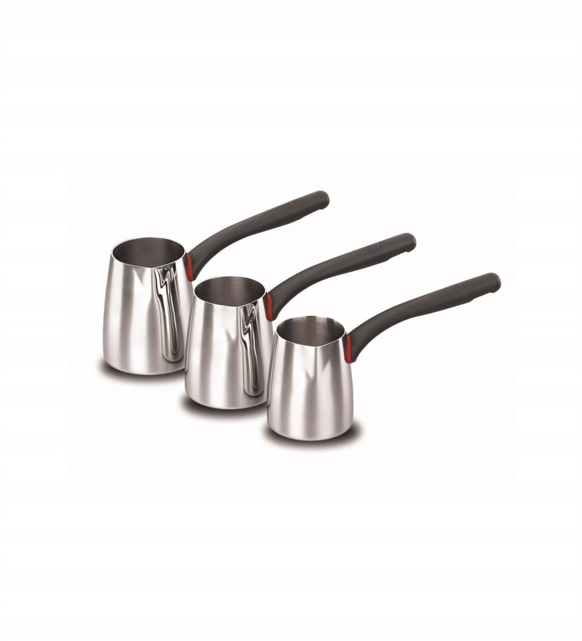 Korkmaz Gusto 3'lü Paslanmaz Çelik Parlak Cezve Takımı A1213KorkmazCezve