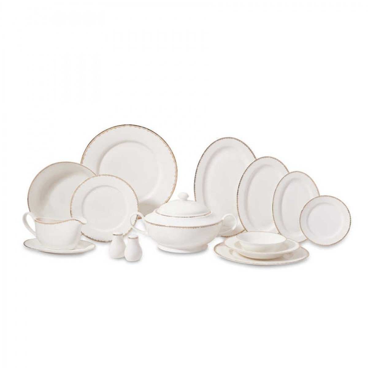 Korkmaz Imperial Collection 92 Parça Yemek Takımı A8175Korkmaz12 Kişilik Yemek Takımı