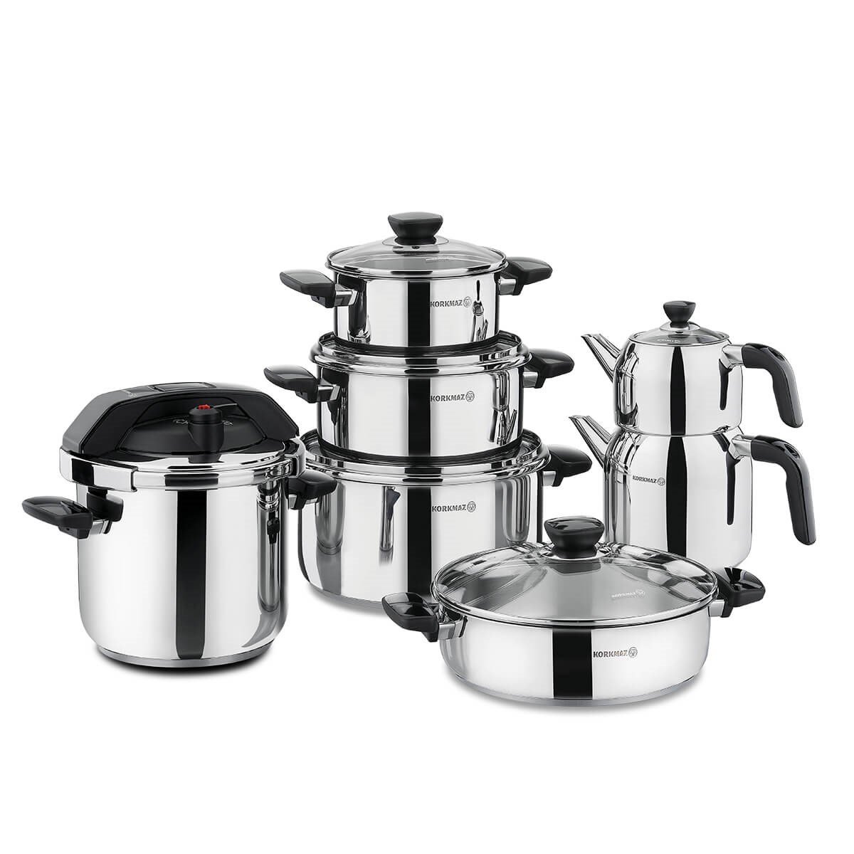 Korkmaz Kappa 14 Parça Hiper Set A1759KorkmazÇelik Çeyiz Seti