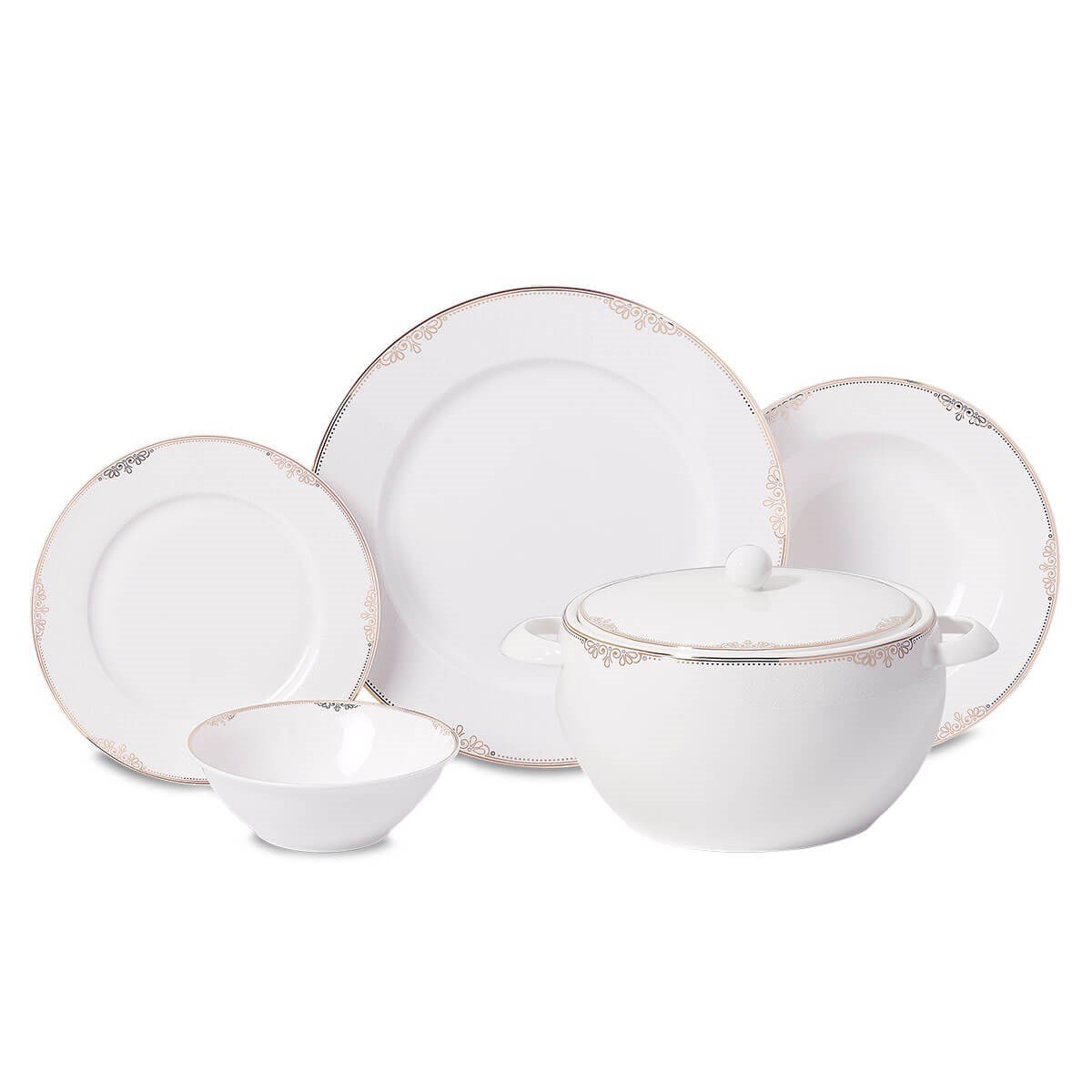 Korkmaz Perla Collection 60 Parça Yemek Takımı A8372Korkmaz12 Kişilik Yemek Takımı