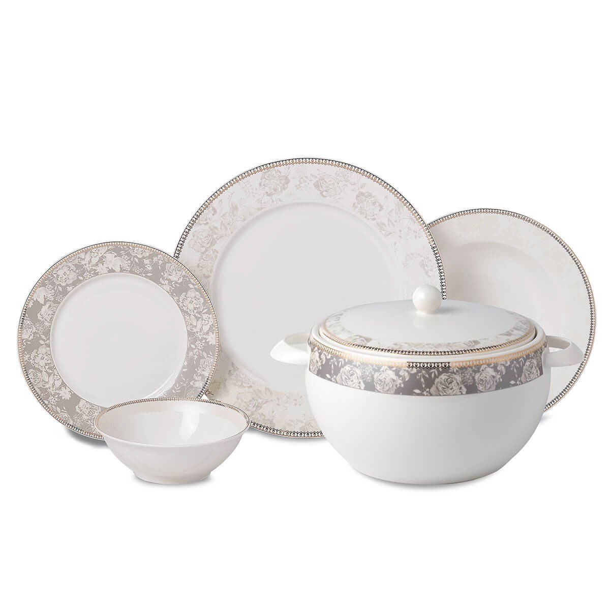 Korkmaz Perla Collection 60 Parça Yemek Takımı A8370Korkmaz12 Kişilik Yemek Takımı