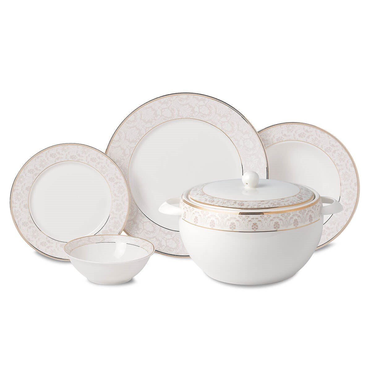 Korkmaz Perla Collection 60 Parça Yemek Takımı A8366Korkmaz12 Kişilik Yemek Takımı