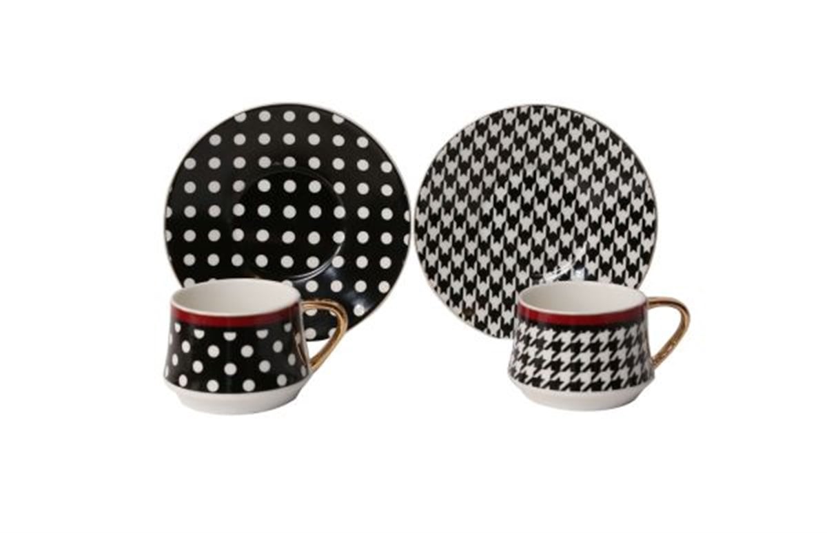 Luckyart Alden Bone 6'Lı Kahve Fincan SetiLuckyartFincan Takımları