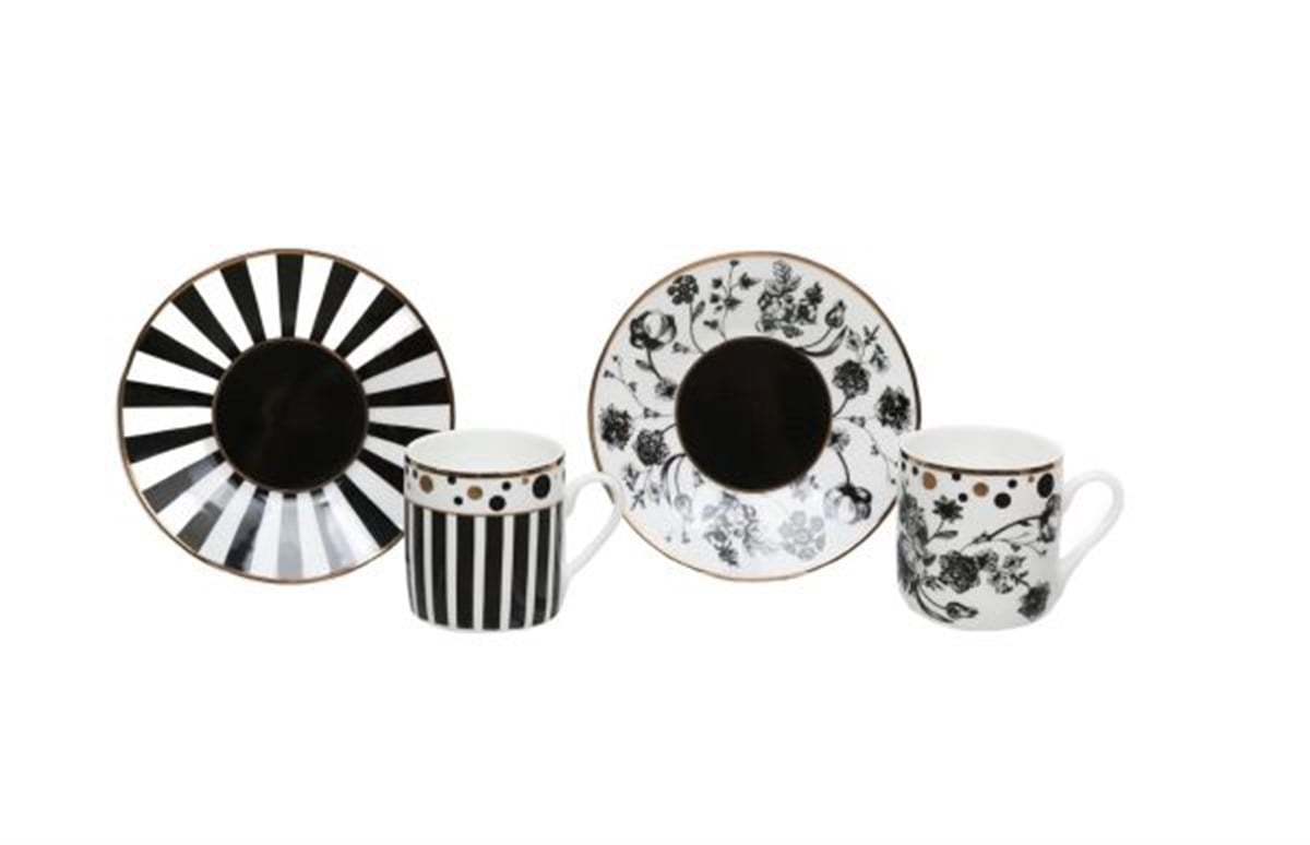 Luckyart Milana Bone 2'li 80cc Kahve Fincan SetiLuckyartFincan Takımları