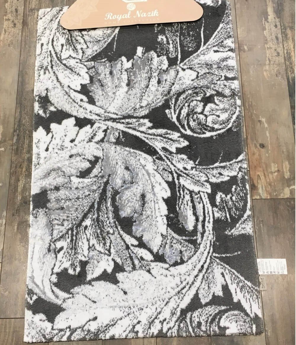 Nazik Home Jardin 2'Li Banyo Paspas Set (Gri)