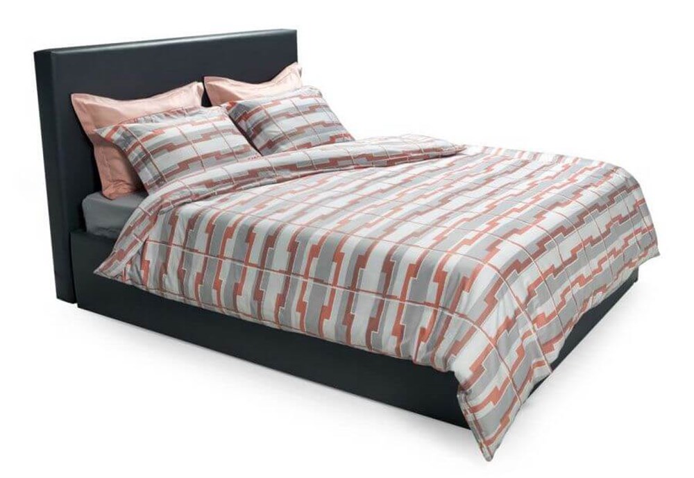 Sarev Via Cross Saten Nevresim Takımı Çift Kişilik 2 Yastık Düz v1