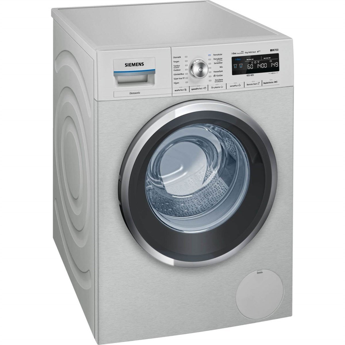 Siemens iQ700 WM14W6HXTR A+++ 9 kg 1400 Devir Çamaşır Makinesi InoxSiemensÇamaşır Makineleri