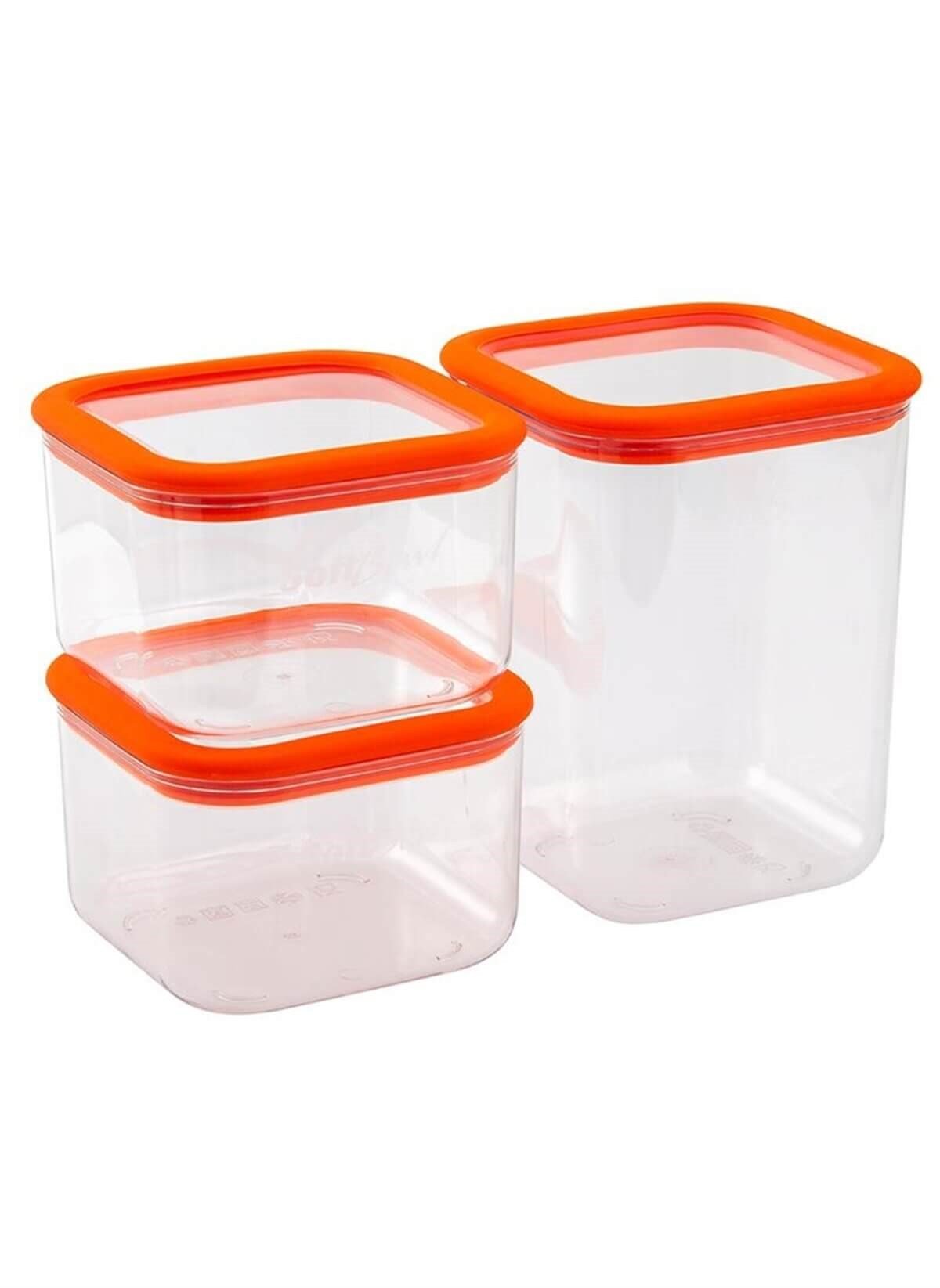 Softbowl Silikon Contalı 3'Lü Saklama Kabı Sft003SoftbowlKavanoz & Saklama Kabı