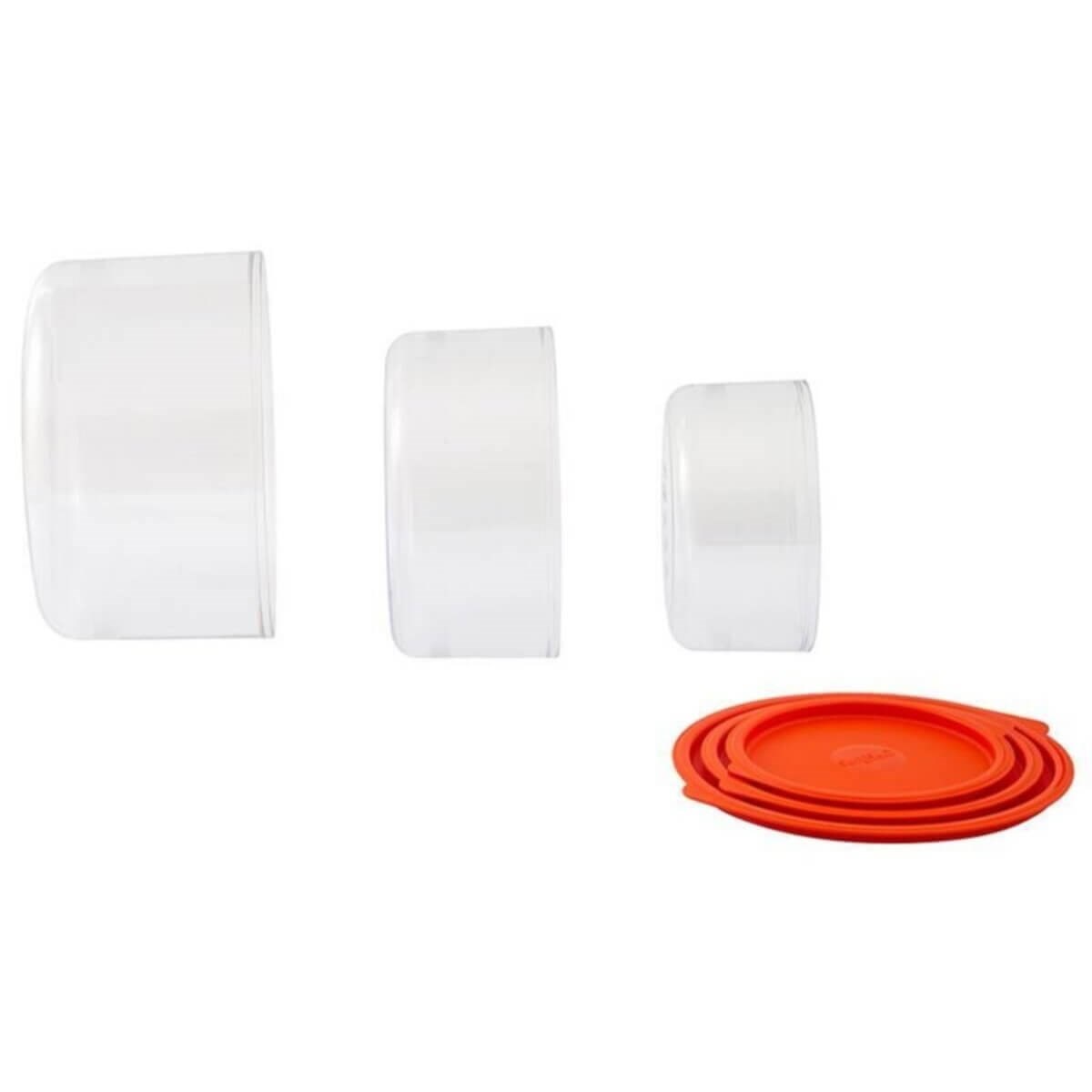 Softbowl Silikon Contalı Yuvarlak 3'lü Saklama Kabı Sft001SoftbowlKavanoz & Saklama Kabı