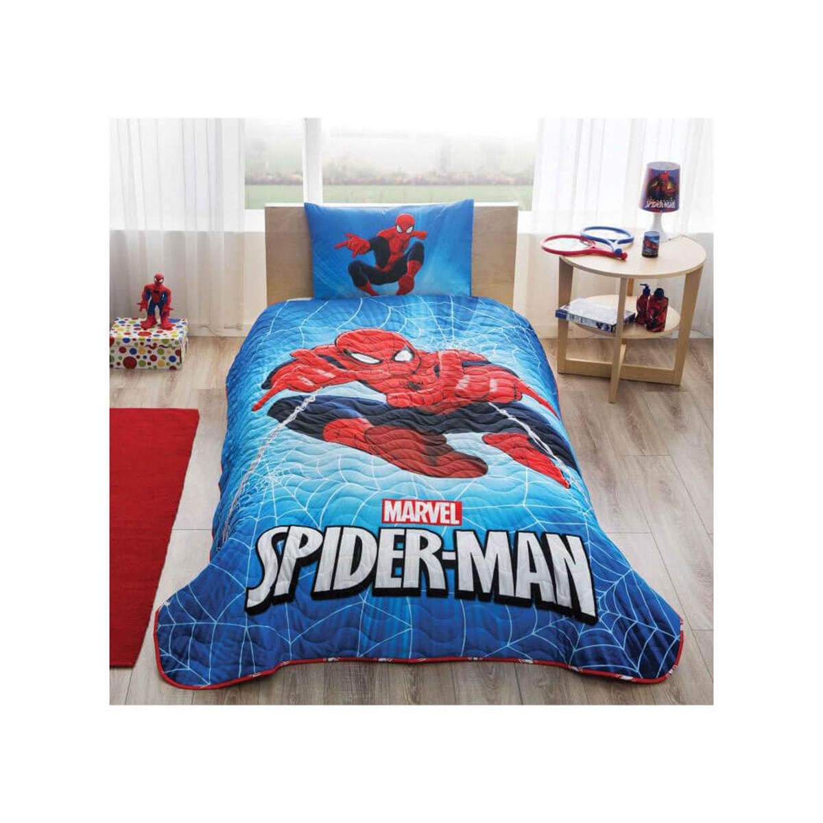 Spiderman Skyscaper Tek Kişilik Yatak Örtüsü 60162507TaçTek Kişilik Nevresim