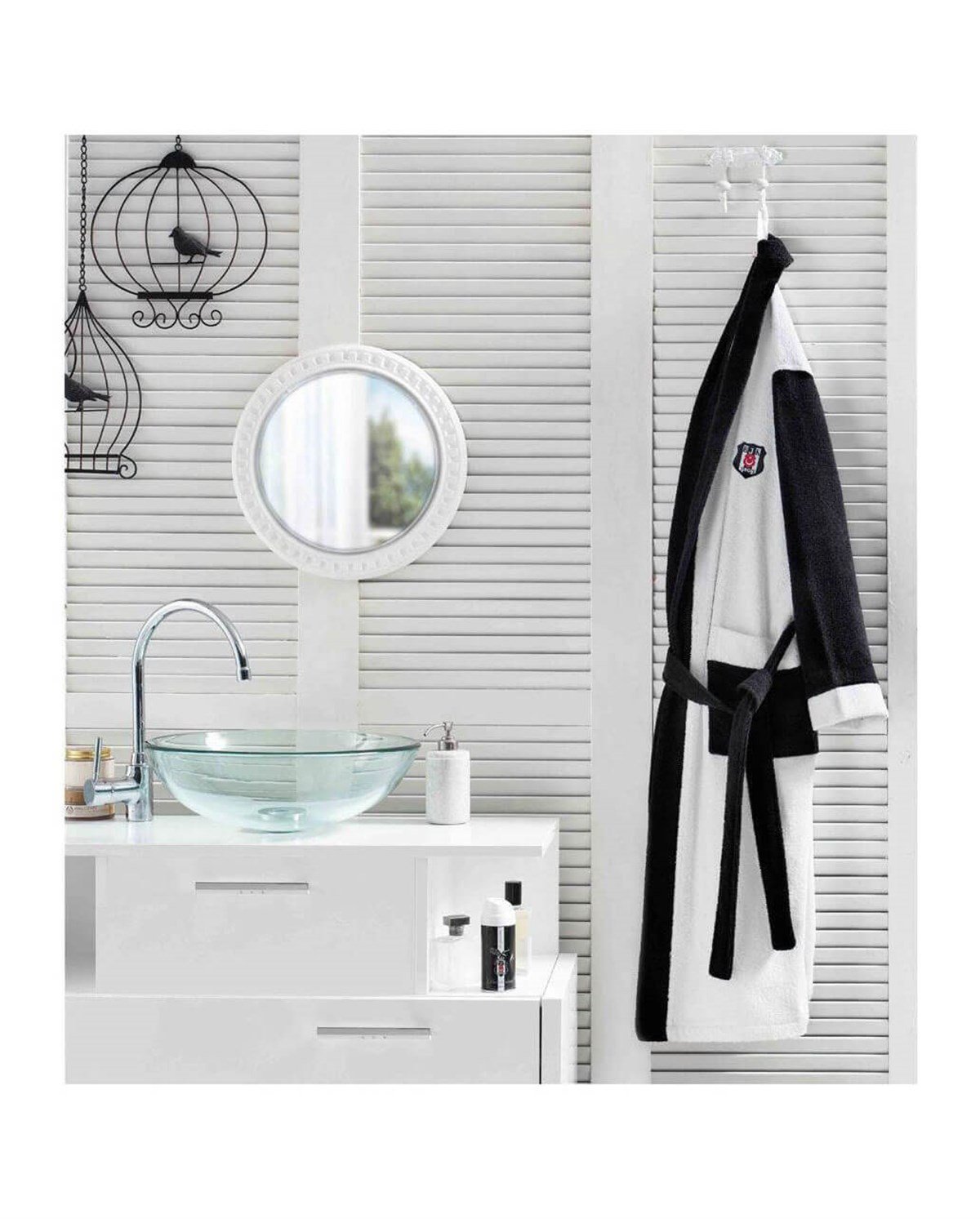 Taç 7489 Beşiktaş Logo Bornoz 10-12 Yaş 71084748TaçBornoz