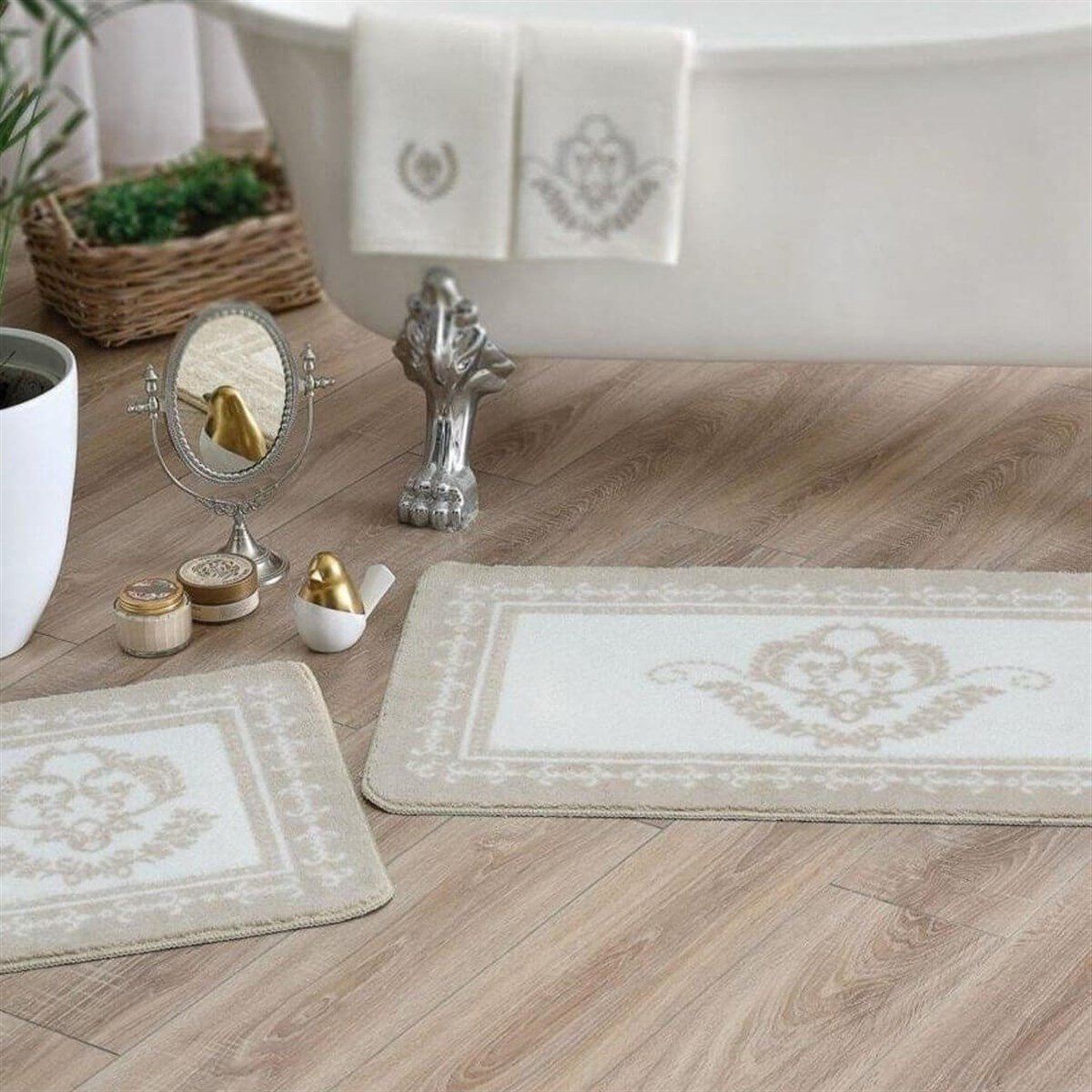 Taç Artemis 2'li Paspas Seti Ekru 71211651TaçBanyo Paspası