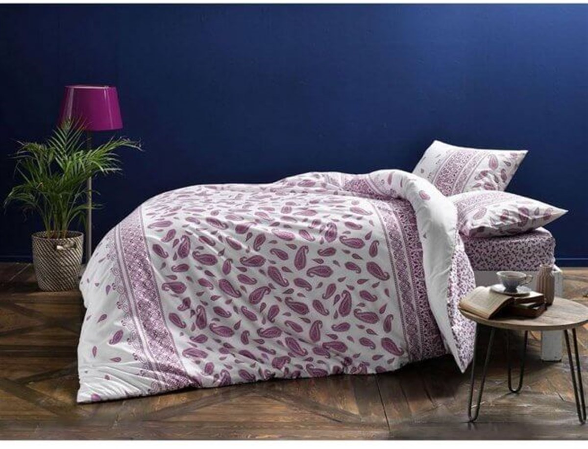 Taç Balin Çift Kişilik Nevresim Takımı V02-Mor 60178977TaçÇift Kişilik Nevresim