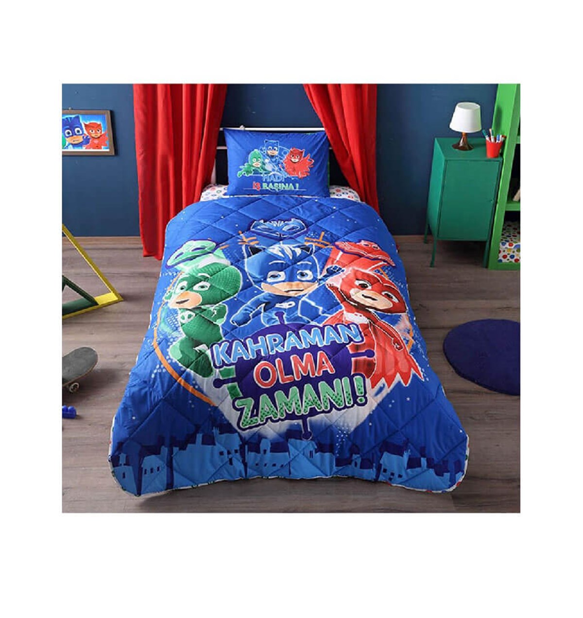Taç Brf Pj Masks Tek Kişilik Yorgan Seti 60185853TaçYorgan