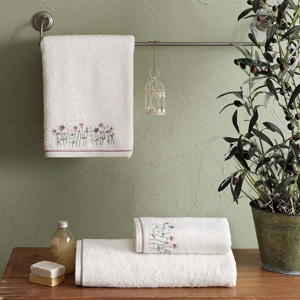 Taç Camenta Bambu Aile Seti Ekru-Ekru