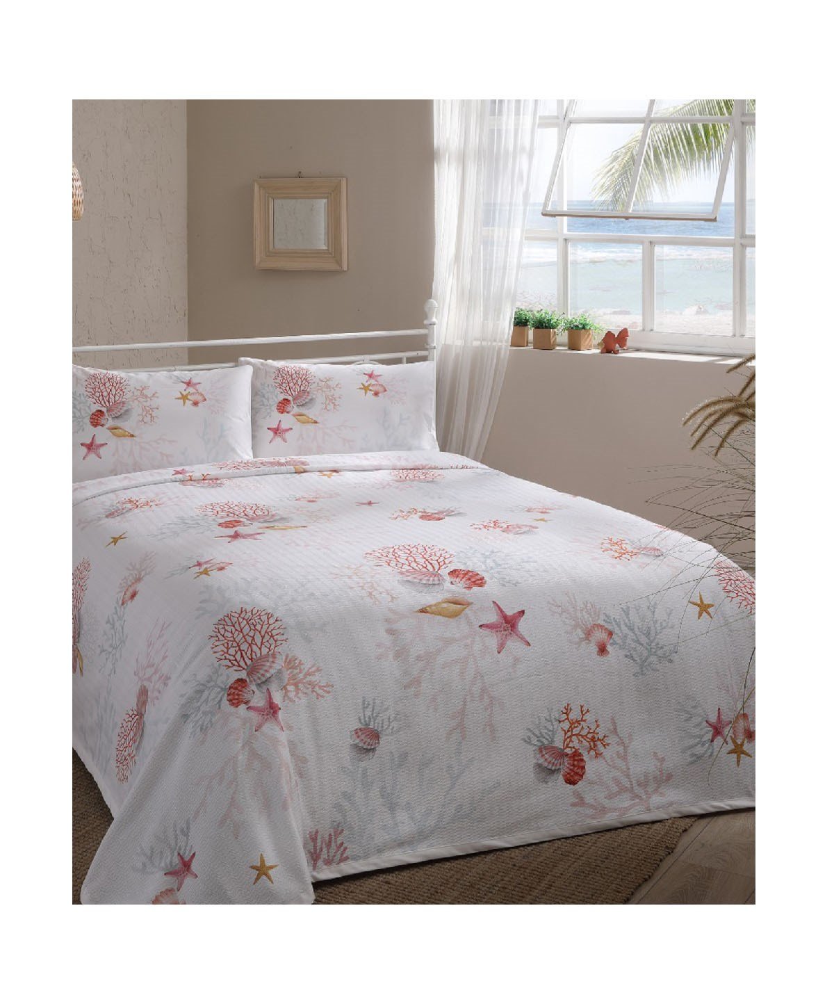 Taç Coral Çift Kişilik Pike TakımıTaçTek Kişilik Pike Takımı