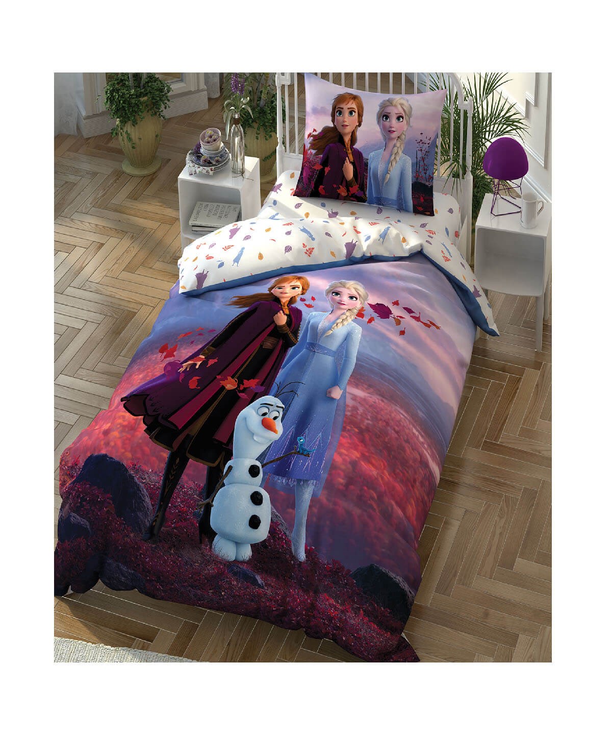 Taç Disney Frozen 2 Autumn Tek Kişilik Nevresim TakımıTaçTek Kişilik Nevresim