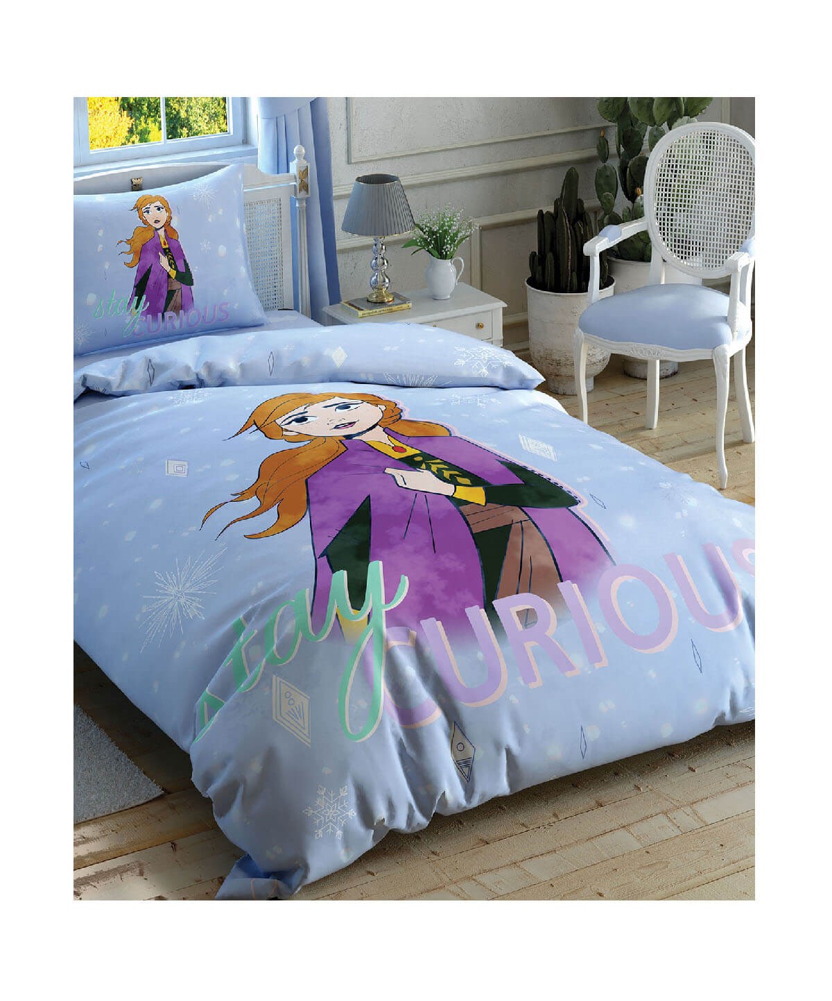 Taç Disney Frozen 2 Free Spirit Tek Kişilik Nevresim TakımıTaçTek Kişilik Nevresim