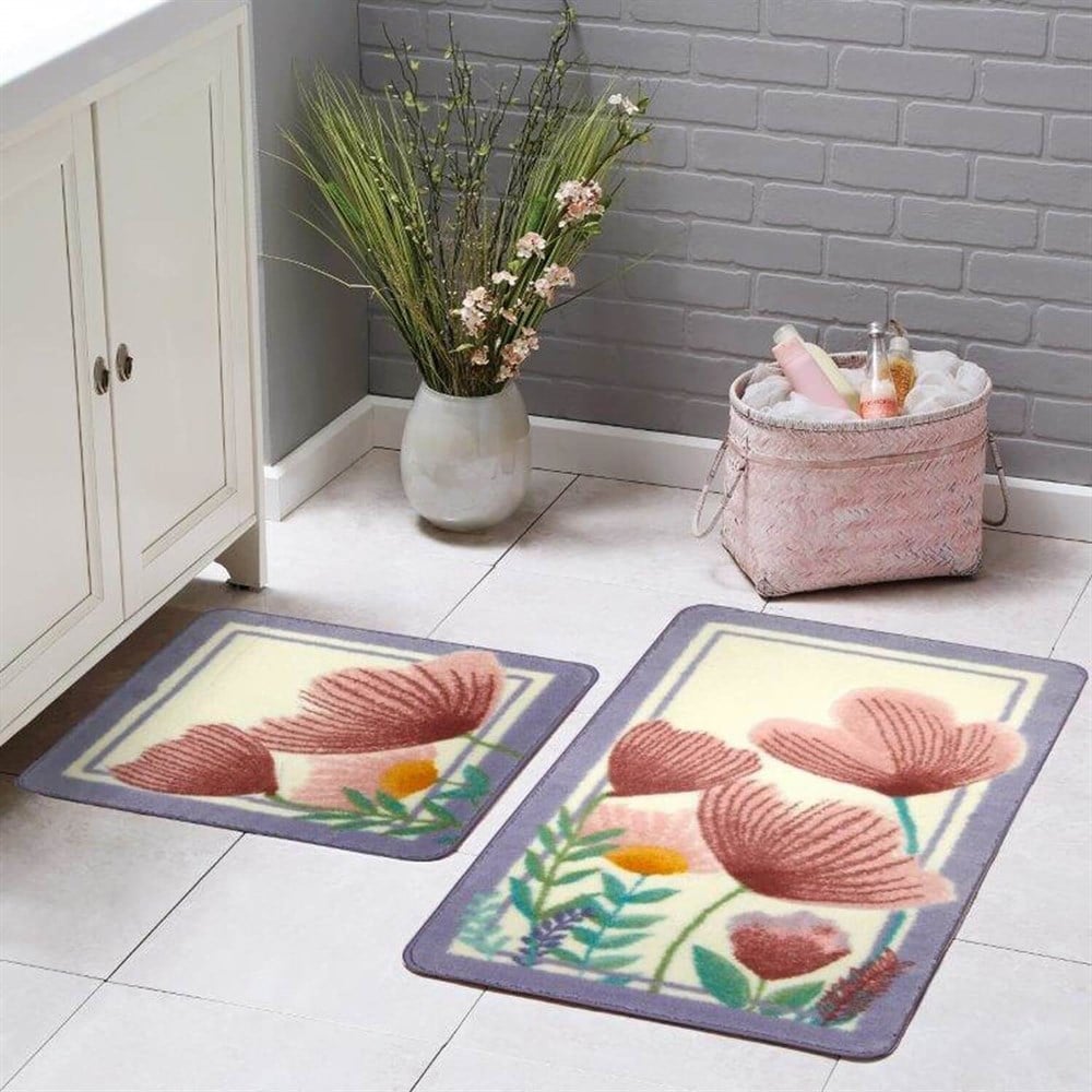 Taç Fiore Baskılı Banyo Paspası