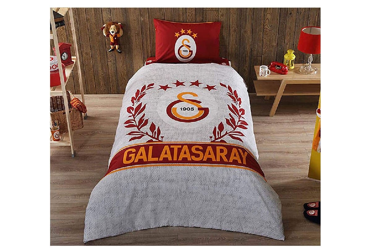 Taç Galatasaray Tek Kişilik Nevresim Takımı Gri 60183182TaçTek Kişilik Nevresim