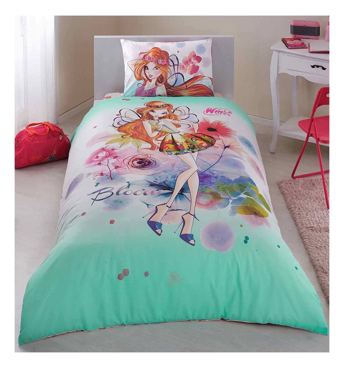 Taç Lisanslı Winx Bloom Tek Kişilik Nevresim Takımı 60141381TaçTek Kişilik Nevresim