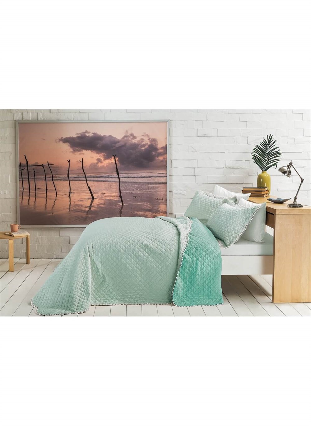 Taç Muse Takımı Tek Kişilik Yatak Örtüsü