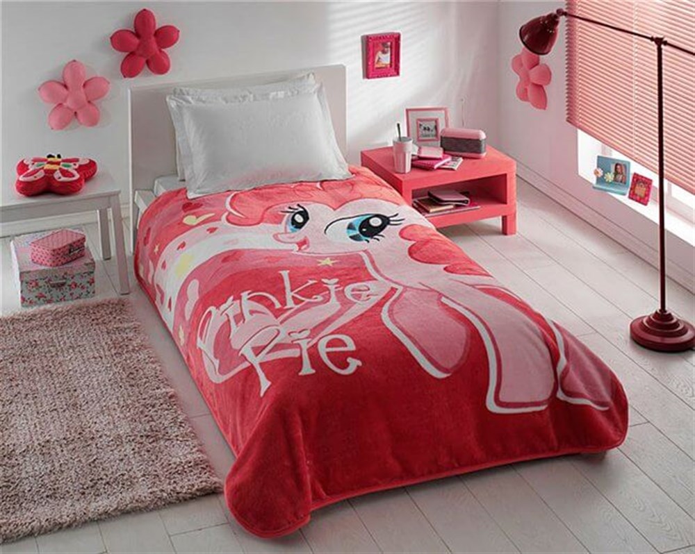 Taç My Little Pony Tek Kişilik Polyester Battaniye Desenli