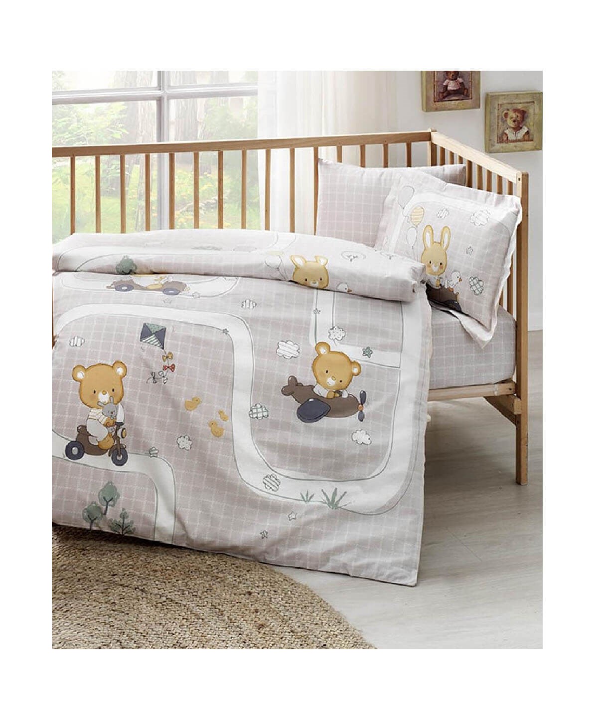 Taç Ranforce Bebek City Streets Nevresim Takımı 60231312TaçBebek Nevresim Takımı