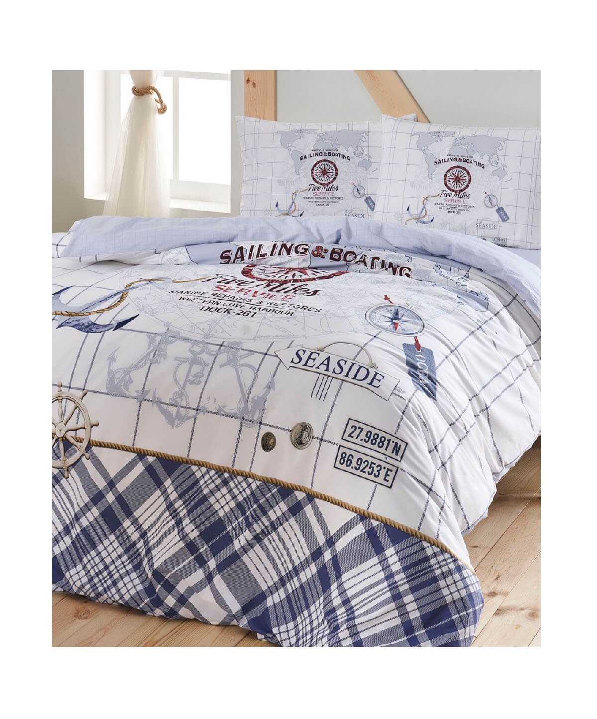 Taç Side Ranforce Tek Kişilik Nevresim TakımıTaçTek Kişilik Nevresim