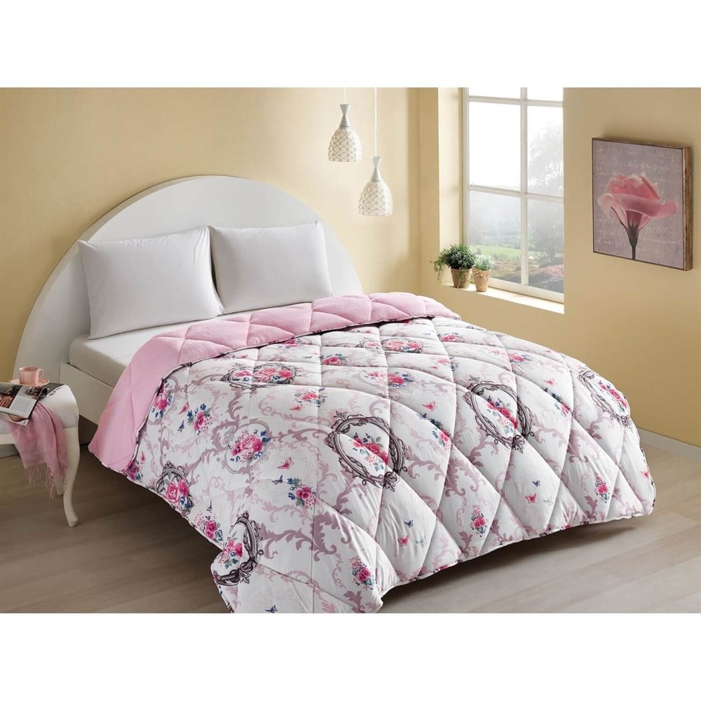 Taç Yorgan Selina Emprime Polar Yorgan Çift Kişilik